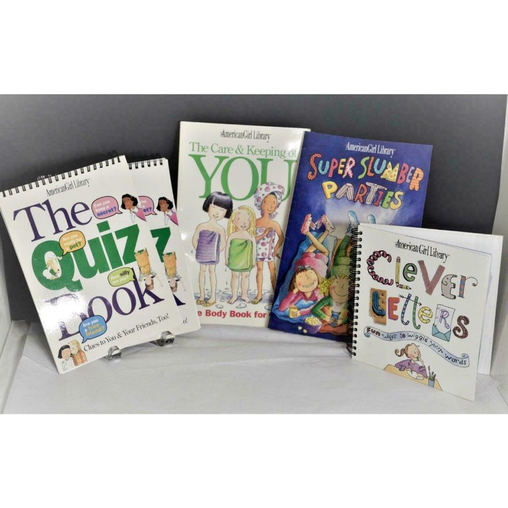5 American Girl Self-Help & Activity Craft Books